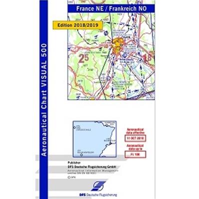 Carte VFR OACI France Nord Est 2023