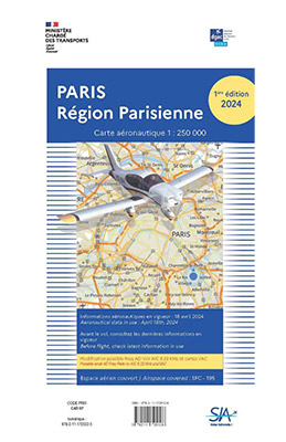 Carte aéronautique VFR Paris 2024