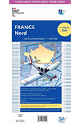Carte aéronautique VFR Million du Nord de la France version plastifiée 2024