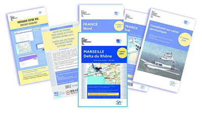 Pochette VFR France CRV + carte Marseille 2024 avec pochette