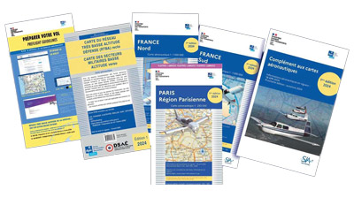 Pochette VFR France CRV + carte Paris version plastifiée 2023 avec pochette