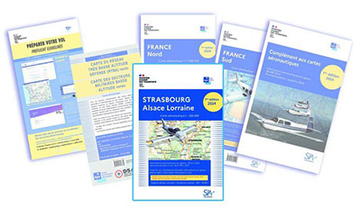Pochette VFR France CRV + carte Strasbourg 2024 avec pochette