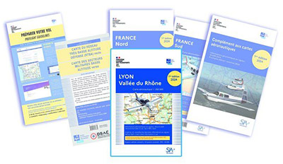 Pochette VFR France CRV + carte Lyon 2024 avec pochette