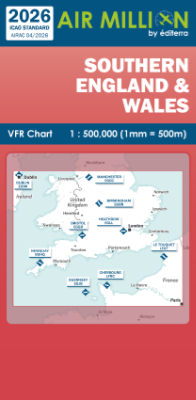 Carte VFR Angleterre Sud et Pays de Galles Air Million Zoom+ 2026