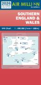 Carte VFR Angleterre Sud et Pays de Galles Air Million Zoom+ 2026