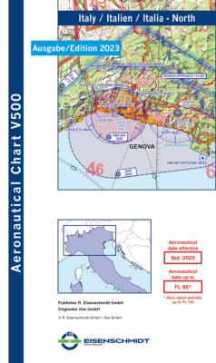 Carte VFR Italie du Nord 2023