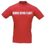 T-shirt REMOVE BEFORE FLIGHT