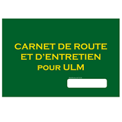Carnet de route et d'entretien pour pilote ULM
