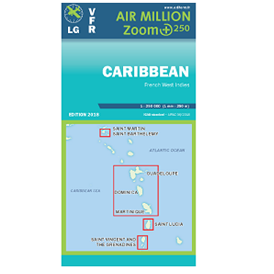 Carte VFR Iles Caraïbes Air Million ZOOM 2020