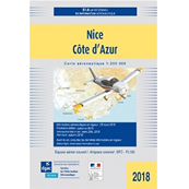 VFR chart for Nice-Côte d'Azur aera 2021
