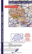 VFR ICAO chart for Switzerland 2021
