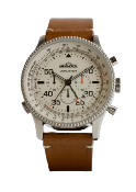 Watch Chronograph V4 Airliner light brown strap