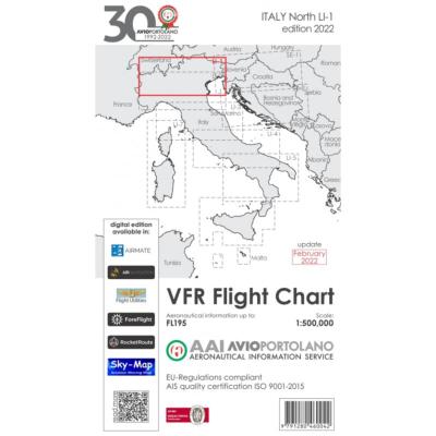 Carte VFR Italie 2022