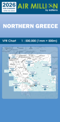 Carte VFR Grèce et Chypre Air Million ZOOM 2026