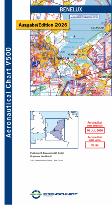 Carte VFR OACI Belgique/Luxembourg/Pays Bas 2026