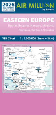 Carte VFR Europe de l'Est Air Million 2026