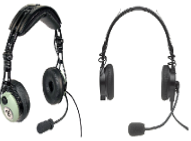 Casque pilote avion commercial