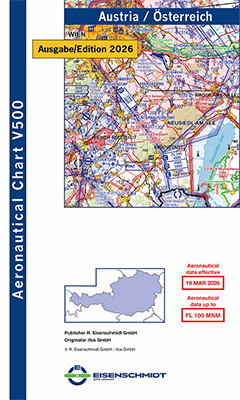 Carte VFR OACI Autriche 2026