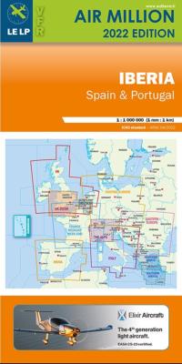 Carte VFR Espagne et Portugal Air Million 2022