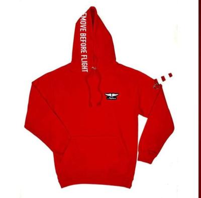 Hoodie Skyline Remove before flight red for woman