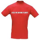 T-shirt KISS ME BEFORE FLIGHT - Man
