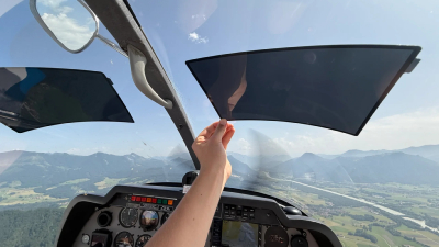 AviationShade – Pare-soleil de cockpit réutilisable pour pilote