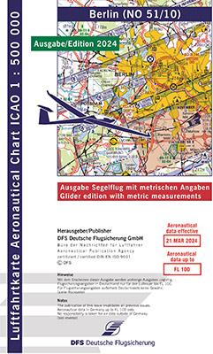 Cartes VFR planeur OACI Allemagne 2024