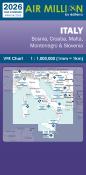 Carte VFR Italie et Suisse Air Million 2026