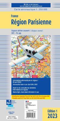 Carte aéronautique VFR Paris 2023