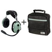 H10-13.4 + bag headset David Clark