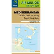 VFR Chart Meditrranean sea, Tunisia, Italie Air Million 2016