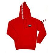 Hoodie Skyline Remove before flight red for woman