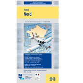 Carte aéronautique VFR Million du Nord de la France version plastifiée 2022