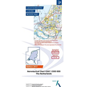 VFR ICAO chart for Netherlands 2023