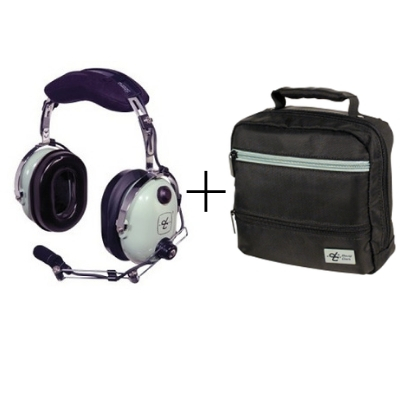 Casque avion H10-30 + sacoche