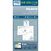 Carte VFR Belgique et Luxembourg Air Zoom+ 2023