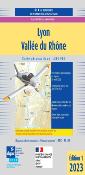 Carte aéronautique VFR de Lyon-Vallée du Rhône 2023 version plastifiée