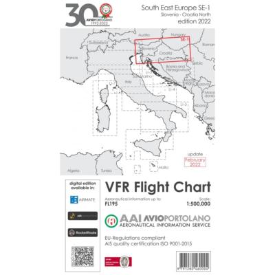 Carte VFR Europe de l'Est 2022