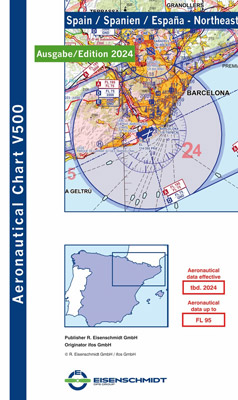Cartes VFR Espagne 2024