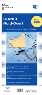 Carte VFR SIA France 2026 au 1/500 000