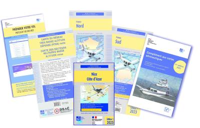 Documents France VFR CRV + chart Nice 2023 with pocket