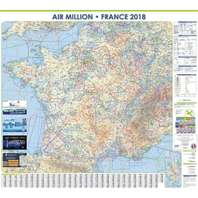 Wall chart France Air Million 2024