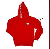 Hoodie Skyline Remove before flight red for woman