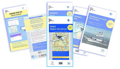 Pochette VFR France CRV + carte Paris 2024 avec pochette