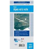 Carte de vol à voile sur les Alpes 2021