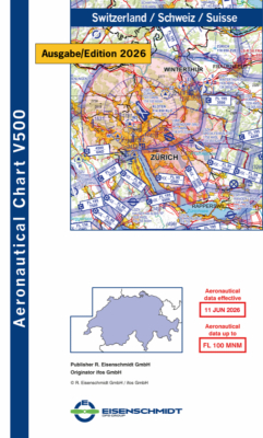 Carte VFR OACI Suisse 2026
