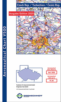 Carte VFR OACI République Tchèque 2025