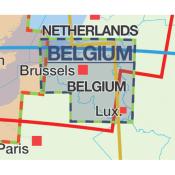 Carte VFR Belgique et Luxembourg Air Zoom+ 2022
