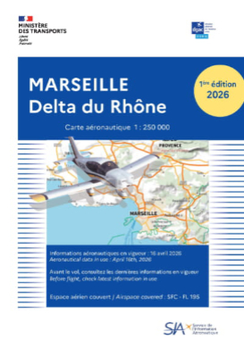 Carte aéronautique VFR de Marseille-Delta du Rhône 2026  édition 1