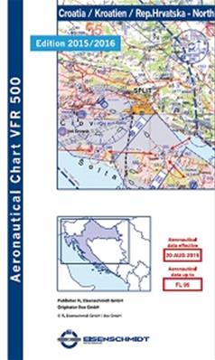 VFR ICAO chart for North Croatia 2022